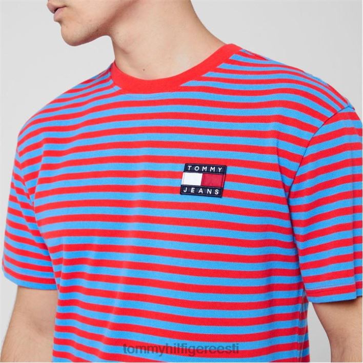 pikeetriibuline t-särk RJV6220500 aqua c4p Tommy Hilfiger