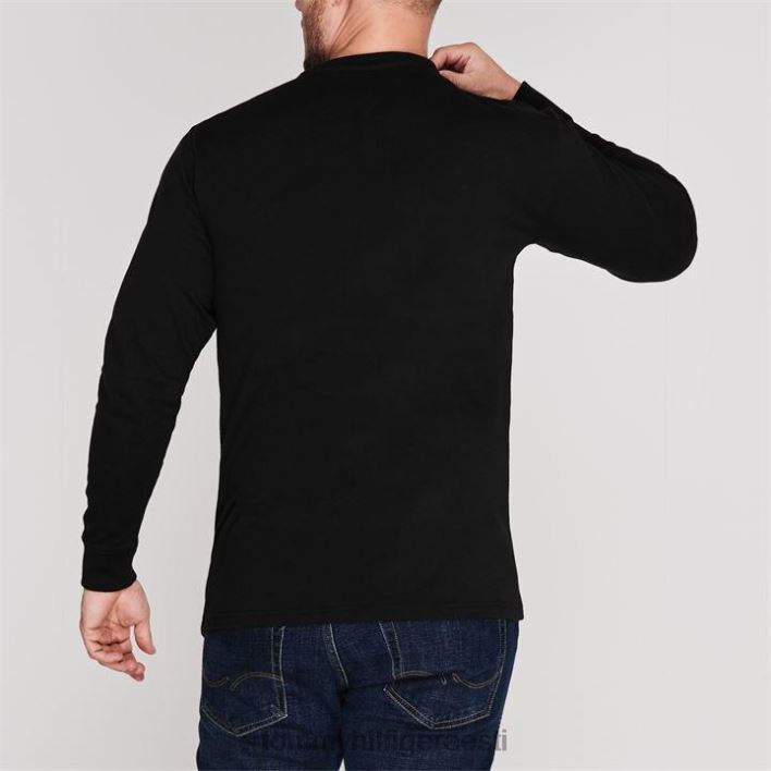 pikkade varrukatega t-särk RJV6219881 tommy must Tommy Hilfiger