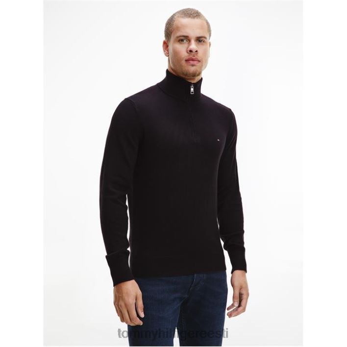 pima pool lukuga džemper RJV6219980 mustad voodid Tommy Hilfiger