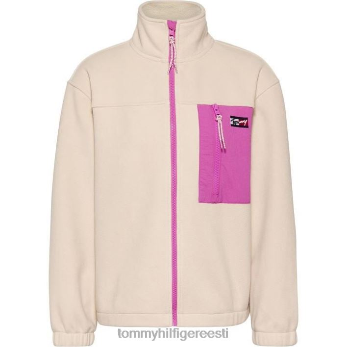 polar fliisist lukuga jakk RJV6220113 sile kivi Tommy Hilfiger