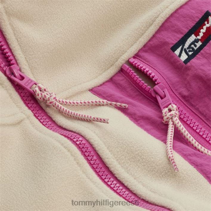 polar fliisist lukuga jakk RJV6220113 sile kivi Tommy Hilfiger