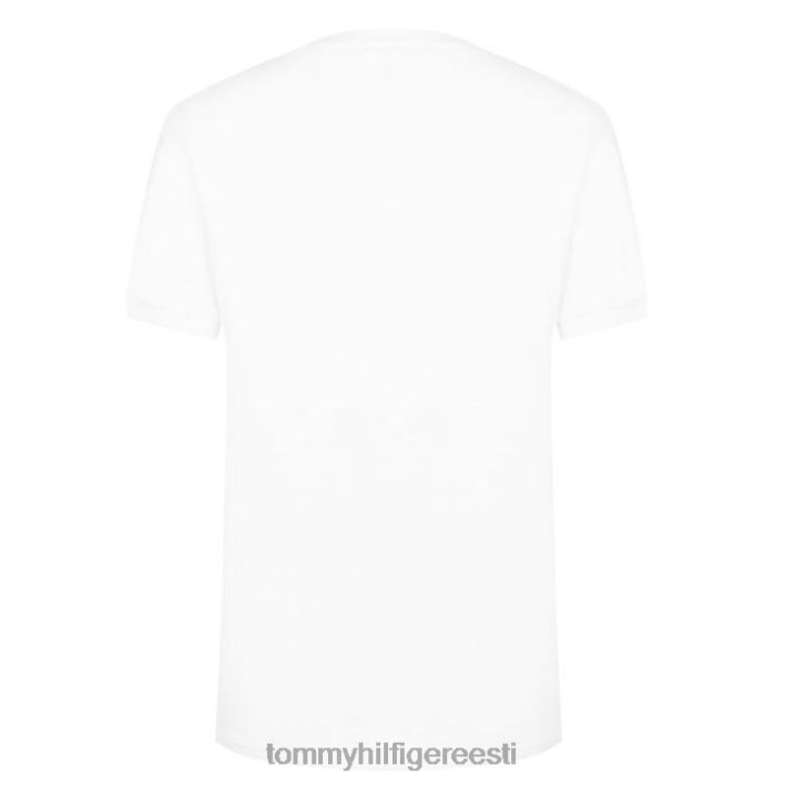rätikuga t-särk RJV6220687 valge Tommy Hilfiger