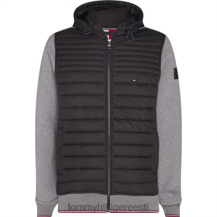 segatud kapuuts RJV6220847 tumehall Tommy Hilfiger