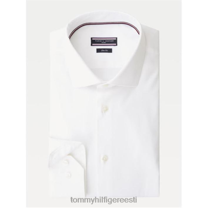 slim fit stretch oxfordi särk RJV6220373 valge Tommy Hilfiger