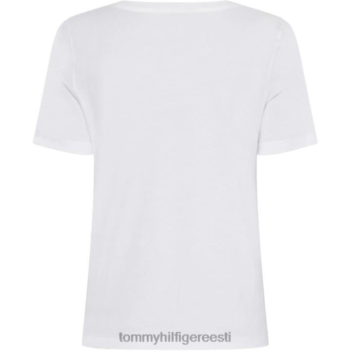 sulgede mustriga t-särk RJV6220390 valge Tommy Hilfiger