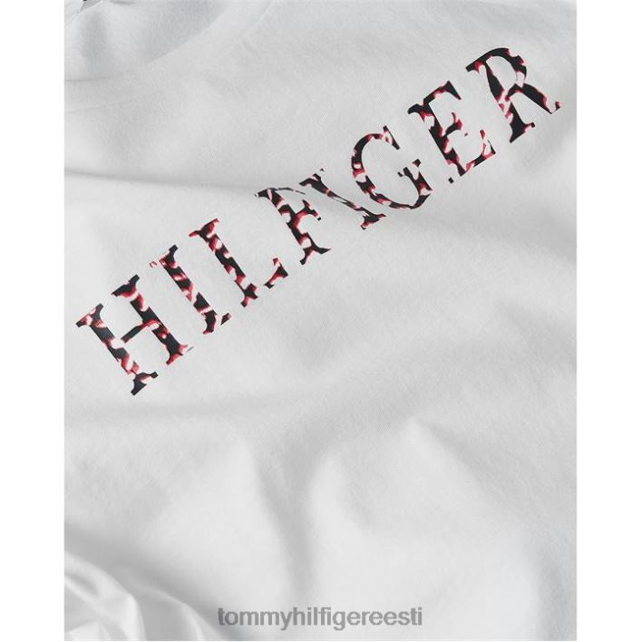 sulgede mustriga t-särk RJV6220390 valge Tommy Hilfiger