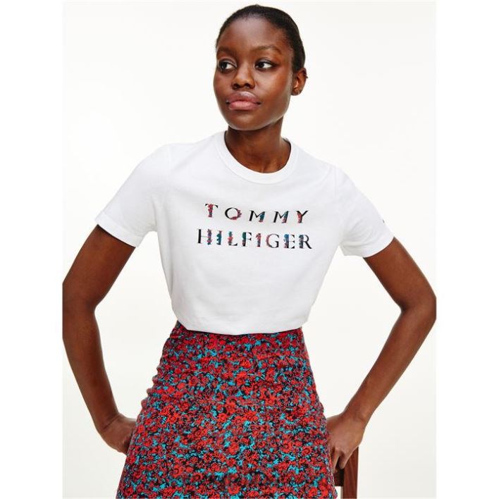 tavaline lilleline T-särk RJV6220343 valge ybr Tommy Hilfiger