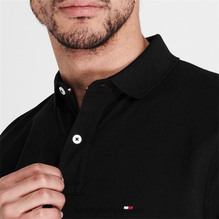 tavalise sobivusega polosärk RJV6219784 must 032 Tommy Hilfiger