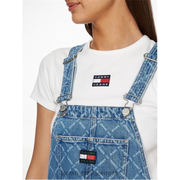 teksariidest dungaree kleit cf8011 RJV6220321 lt denim 1ab Tommy Hilfiger