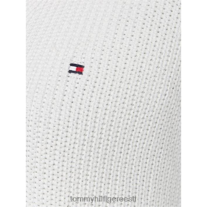 tekstuuriga v kaelusega kootud topp RJV6220082 ekru Tommy Hilfiger
