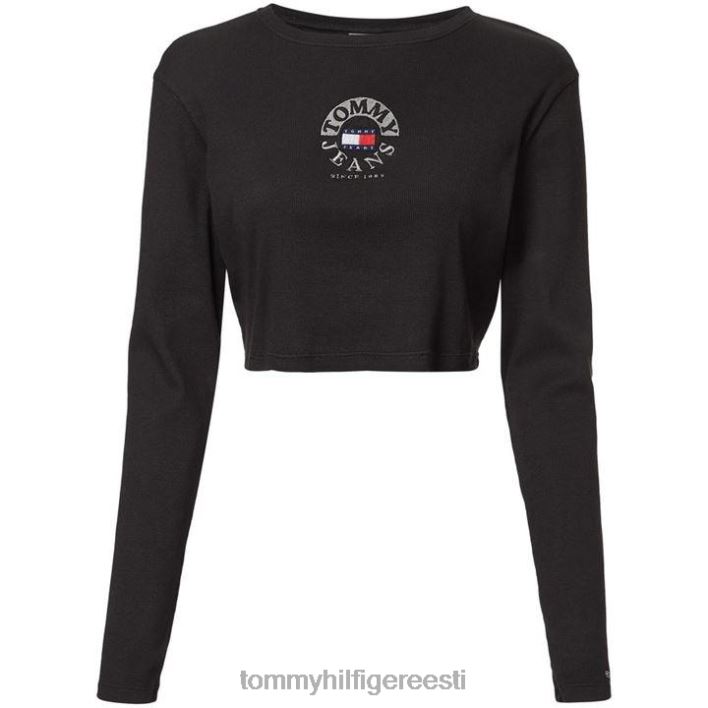 tikitud viljaringi T-särk RJV6220393 must Tommy Hilfiger