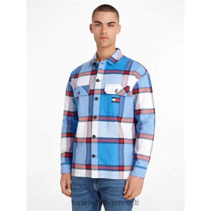 tjm casual check overshirt RJV6220985 koobalt c65 Tommy Hilfiger
