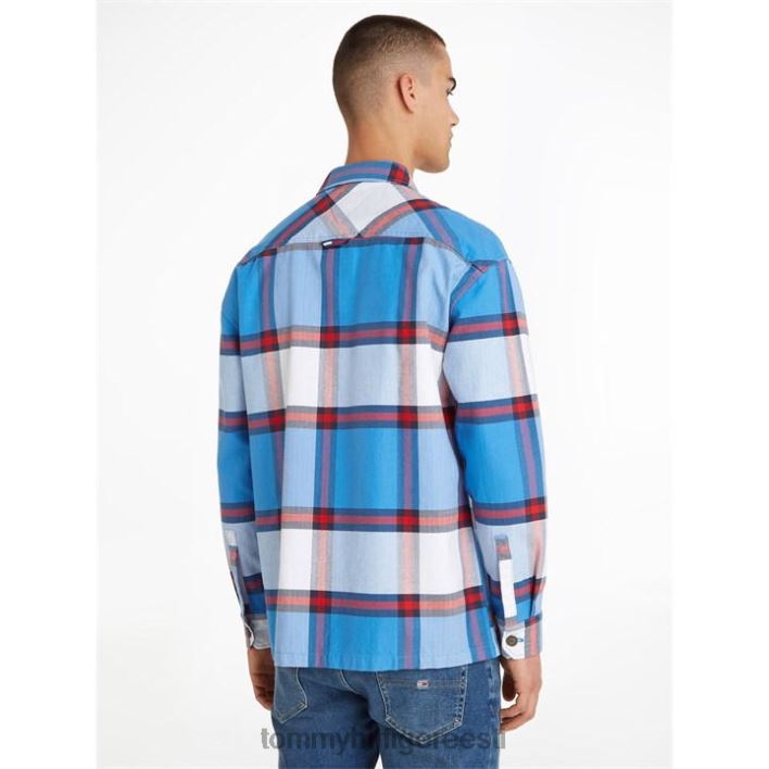 tjm casual check overshirt RJV6220985 koobalt c65 Tommy Hilfiger