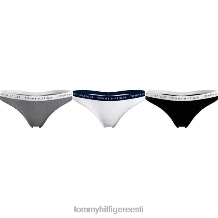tommy bodywear 3-pakilised naistepüksid RJV6220561 hall/valge/must Tommy Hilfiger