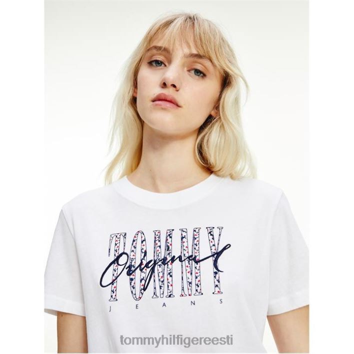 tommy teksad camo lilleline T-särk RJV6220238 valge ybr Tommy Hilfiger