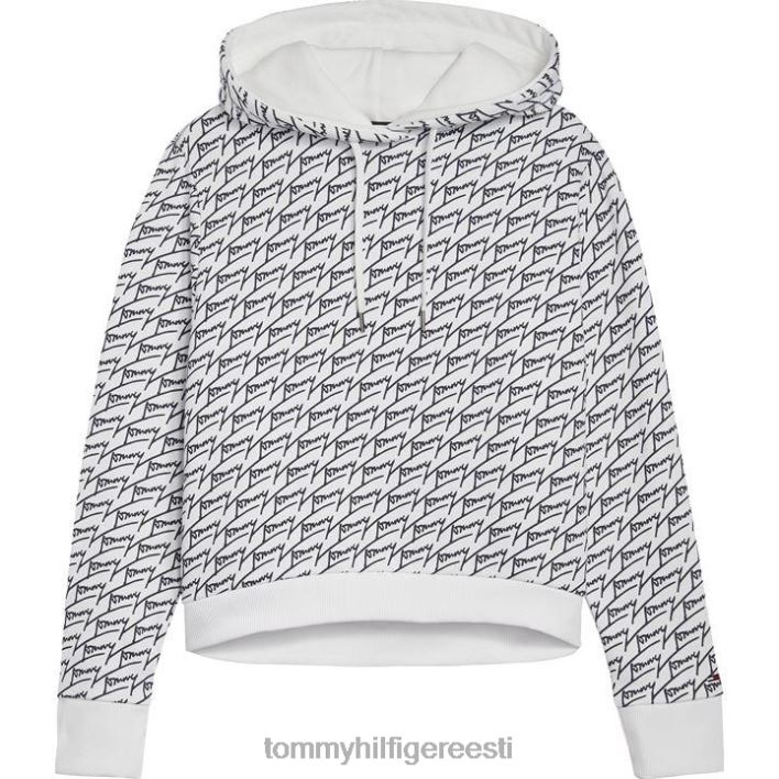 tommy teksad signatuur kapuutsiga RJV6220737 valge Tommy Hilfiger