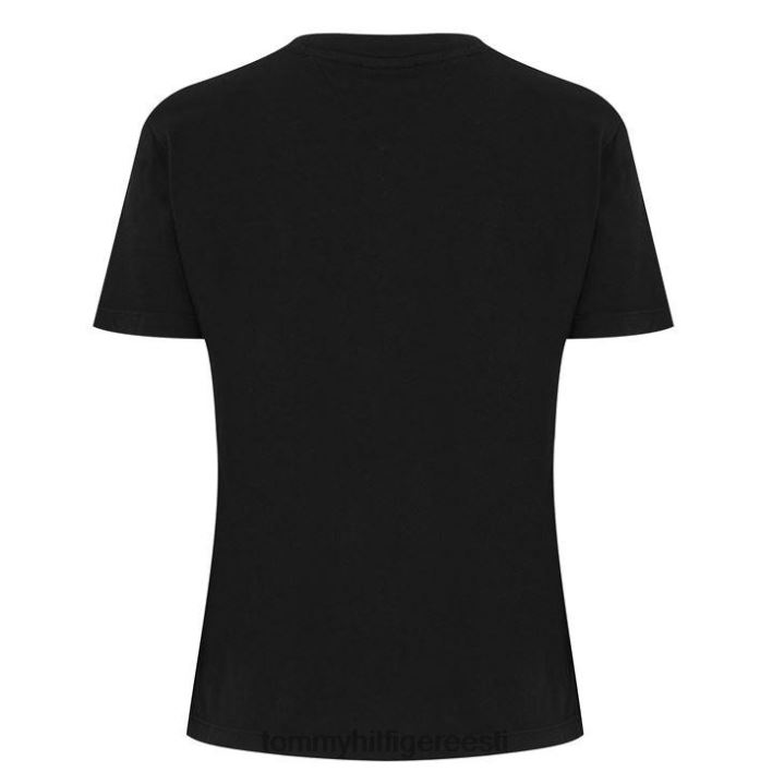 tommy teksade kodukootud T-särk RJV6220555 must Tommy Hilfiger