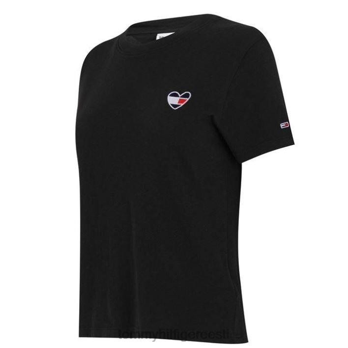 tommy teksade kodukootud T-särk RJV6220555 must Tommy Hilfiger