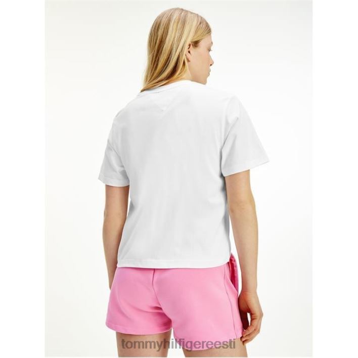 tommy teksade lineaarne logoga T-särk RJV6220517 valge ybr Tommy Hilfiger