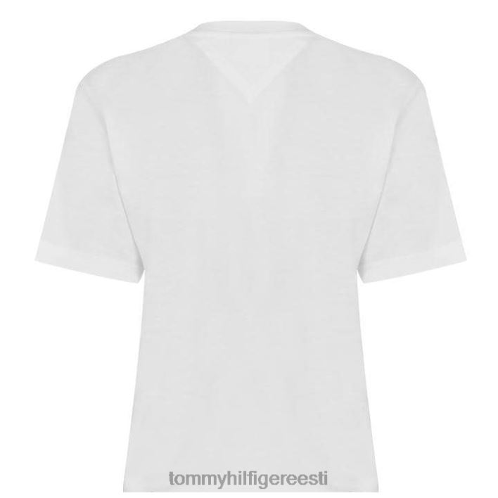 tommy teksade lineaarne logoga T-särk RJV6220517 valge ybr Tommy Hilfiger