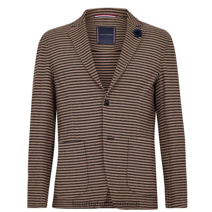 triibuline kootud shacket RJV6219907 punakaspruun must Tommy Hilfiger