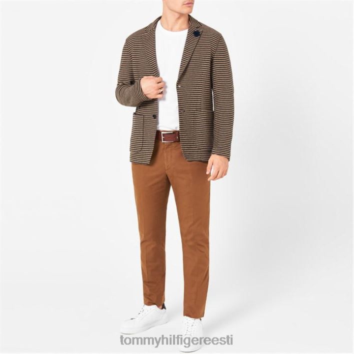 triibuline kootud shacket RJV6219907 punakaspruun must Tommy Hilfiger