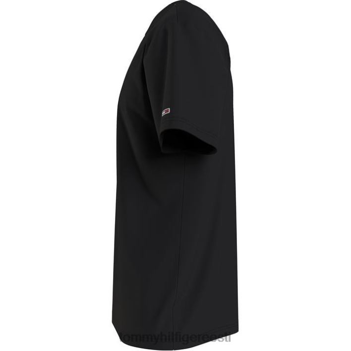 väike tekstiga T-särk RJV6220504 must Tommy Hilfiger