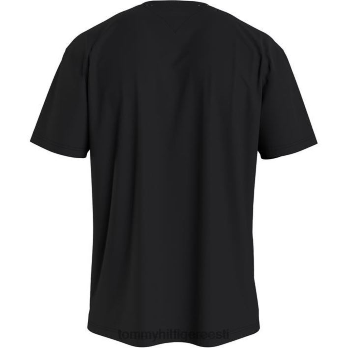 väike tekstiga T-särk RJV6220504 must Tommy Hilfiger