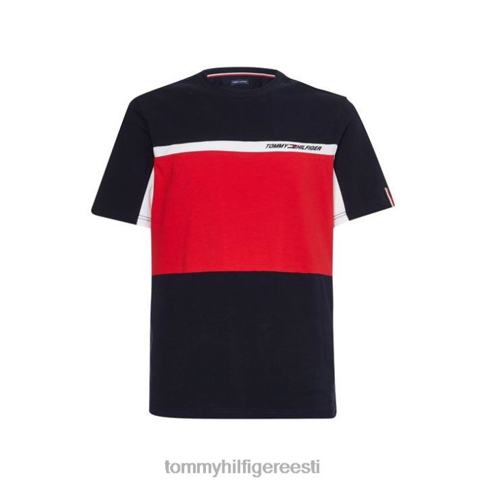 värvi plokk T-särk meeste RJV6220608 kõrbe taevas Tommy Hilfiger