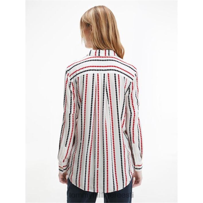 viskoosist fleuri triibuline pluus RJV6219827 täpiline stp Tommy Hilfiger