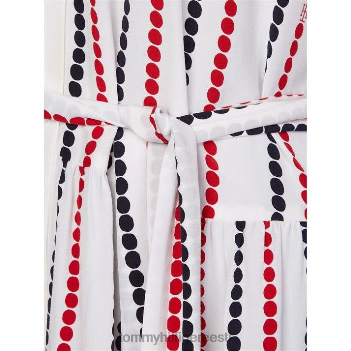 viskoosist midisärkkleit kolmveerandslv RJV6219875 täpiline stp Tommy Hilfiger