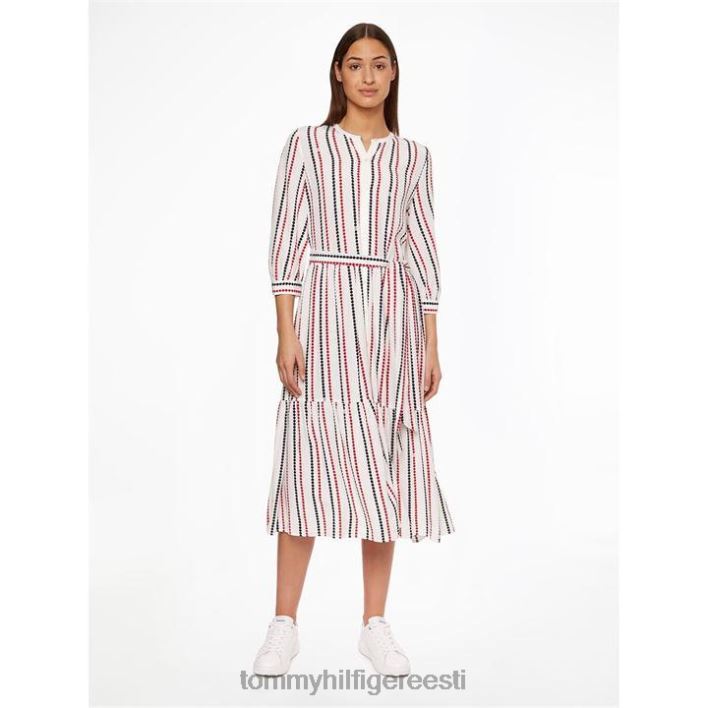 viskoosist midisärkkleit kolmveerandslv RJV6219875 täpiline stp Tommy Hilfiger