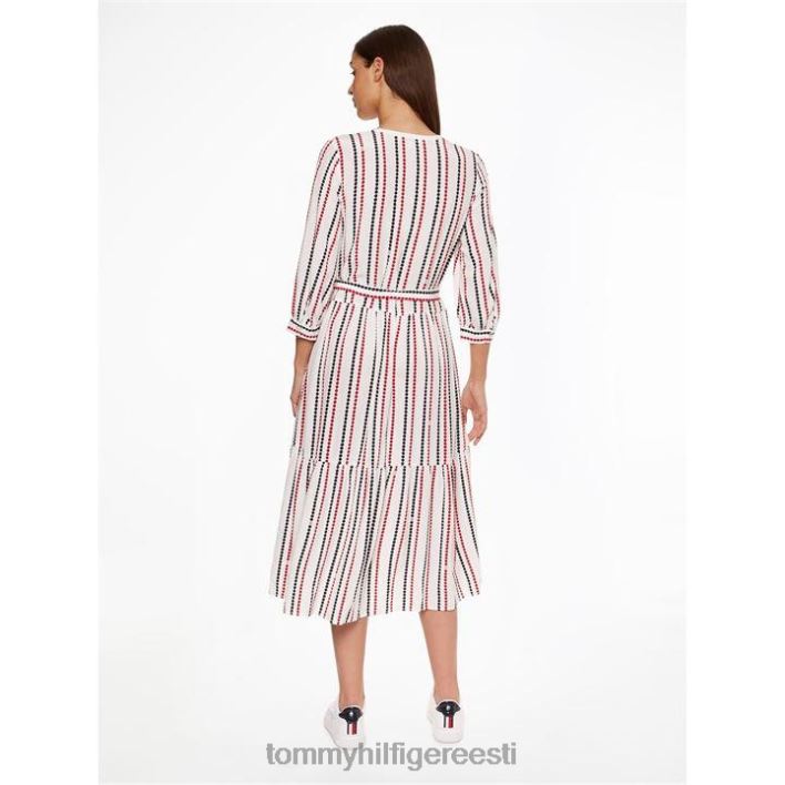 viskoosist midisärkkleit kolmveerandslv RJV6219875 täpiline stp Tommy Hilfiger