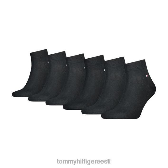 veerandsokid 6 pakk meestele RJV6220233 must Tommy Hilfiger
