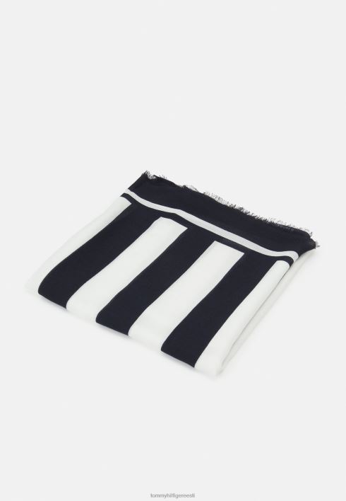 ülikooli triip kandiline foulard RJV624546 kõrbe taevas Tommy Hilfiger