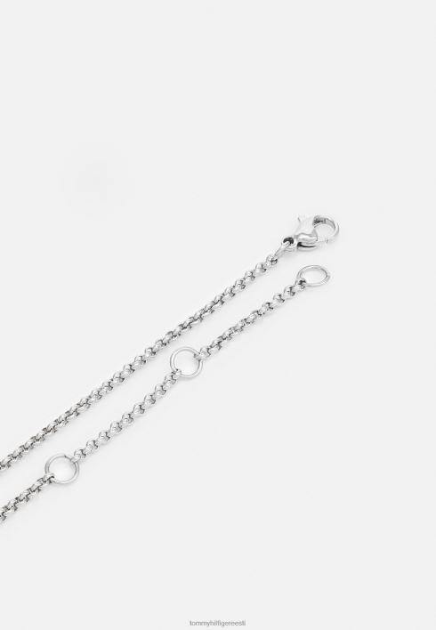 ehitud kaelakee RJV626239 hõbedase värviga Tommy Hilfiger