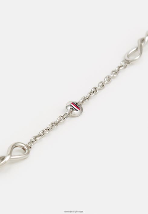 keerutatud kaelakee RJV626440 hõbedase värviga Tommy Hilfiger