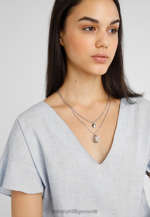 vabaaja kaelakee RJV624470 hõbedase värviga Tommy Hilfiger