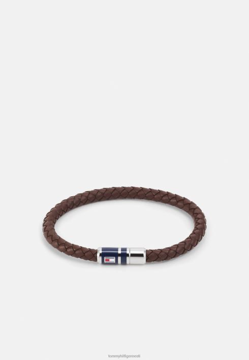 punutud käevõru RJV626049 pruun Tommy Hilfiger