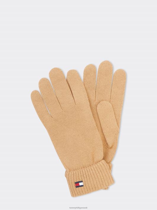 hädavajalikud kašmiirist kindad RJV621898 ajatu kaamel Tommy Hilfiger