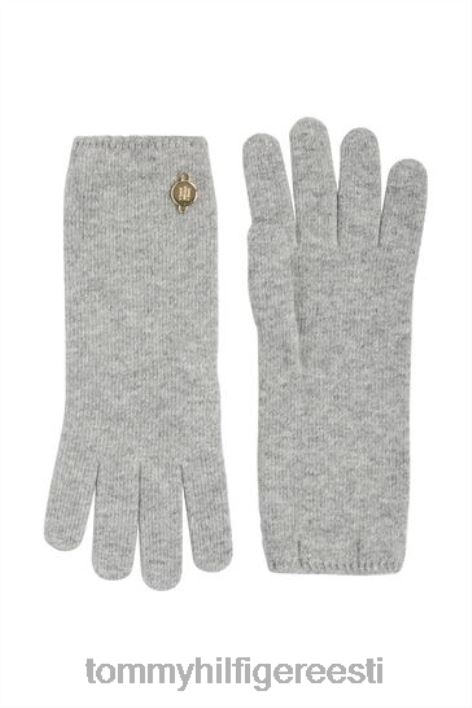 kõrgendatud silmkoelised kindad RJV623686 hall Tommy Hilfiger