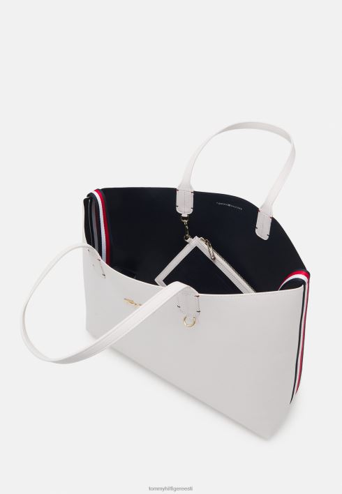 Ikooniline kandekott RJV624221 särav valge Tommy Hilfiger