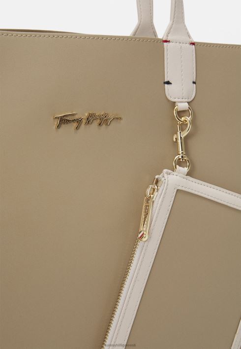 Ikooniline kandekott RJV625164 beež Tommy Hilfiger