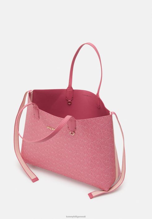 ikooniline kandekott monogrammiga RJV625920 Inglise roosa monogramm Tommy Hilfiger