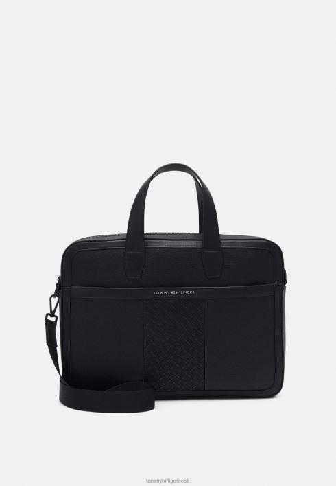 keskne õhuke arvuti sülearvutikott RJV624679 must Tommy Hilfiger