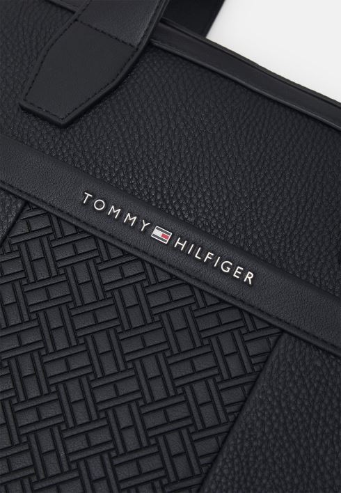 keskne õhuke arvuti sülearvutikott RJV624679 must Tommy Hilfiger