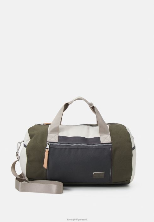 üleliigne duffle unisex nädalavahetusekott RJV625965 sõjaväe/elevandiluust Tommy Hilfiger