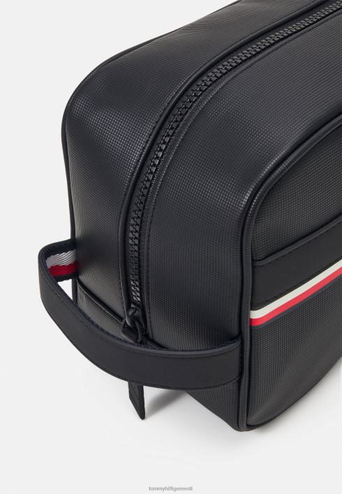 triibuline pesukott unisex reisitarvikud RJV623935 must Tommy Hilfiger