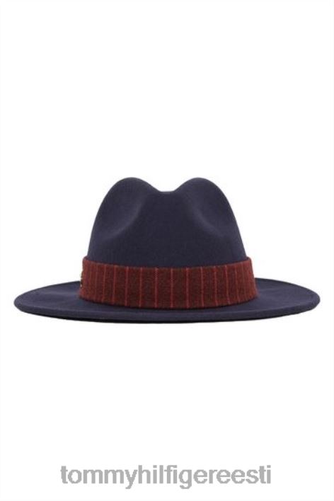 kõrgendatud fedora müts RJV623598 sinine Tommy Hilfiger