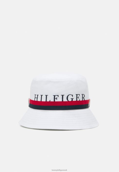 prep bucket müts unisex müts RJV625129 valge Tommy Hilfiger